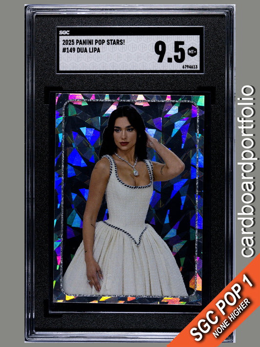 2025 Panini Pop Stars #149 Dua Lipa (UK) SGC 9.5 Pop 1 (Music)