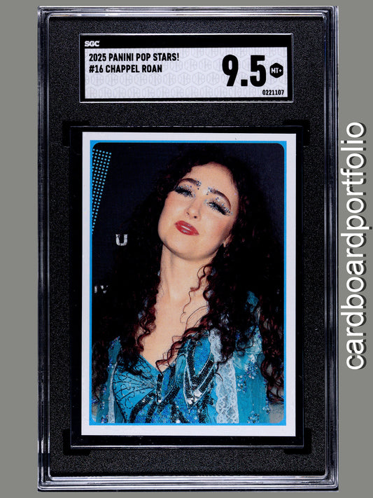 2025 Panini Pop Stars #16 Chappel Roan (UK) SGC 9.5 Pop 1 (Music)