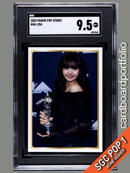 2025 Panini Pop Stars #46 Lisa (UK) SGC 9.5 Pop 1 (Music)