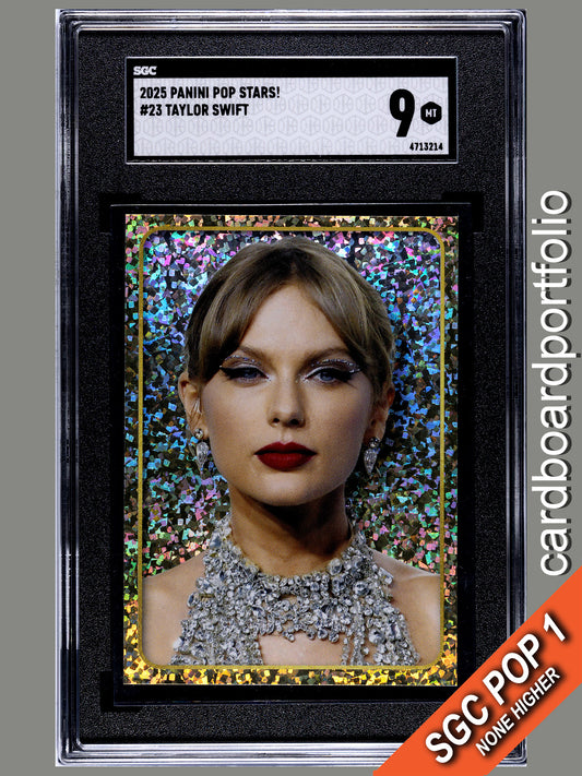 2025 Panini Pop Stars #23 Taylor Swift (UK) SGC 9 Pop 1 (Music)