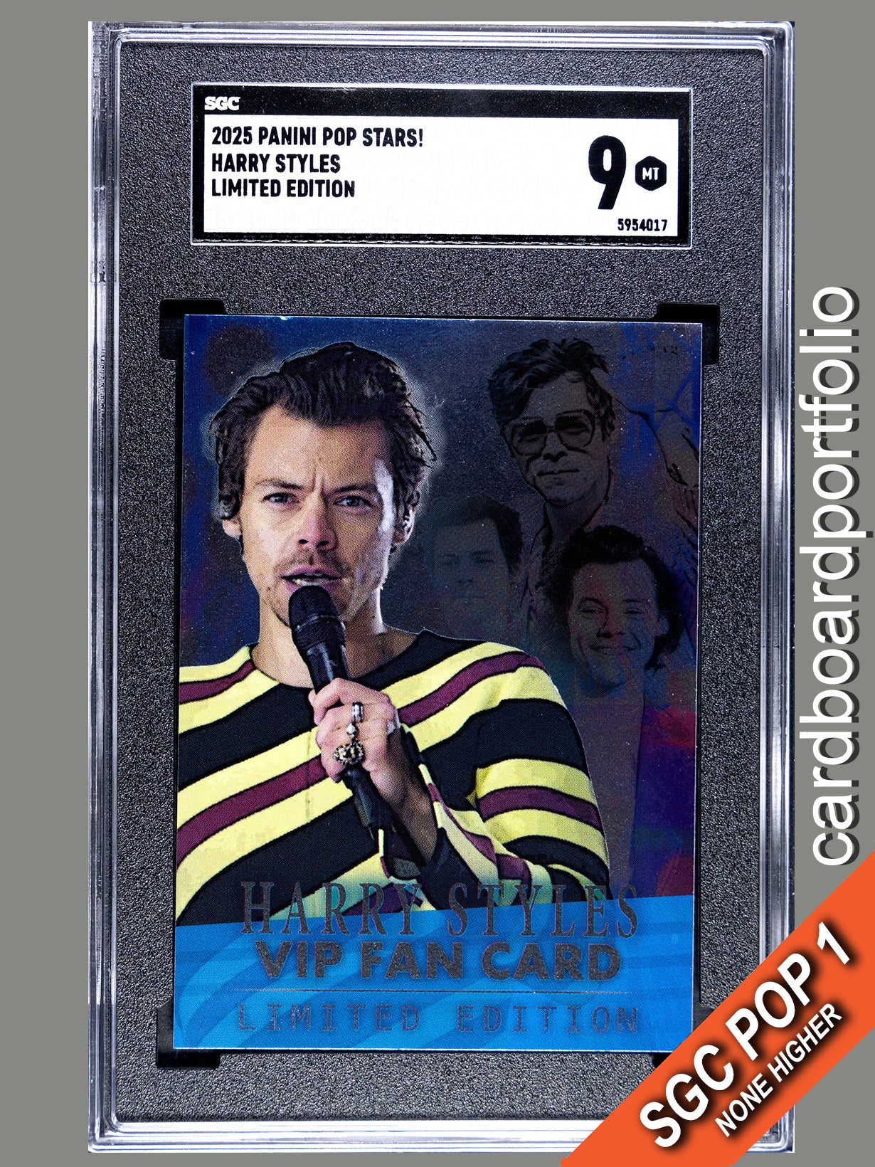 2025 Panini Pop Stars Harry Styles Limited Edition VIP (UK) SGC 9 Pop 1 (Music)