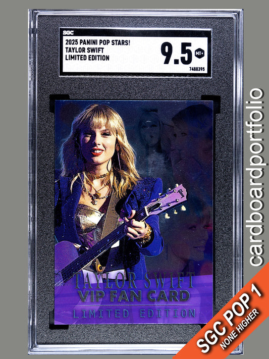2025 Panini Pop Stars Taylor Swift Limited Edition VIP (UK) SGC 9.5 Pop 1 (Music)