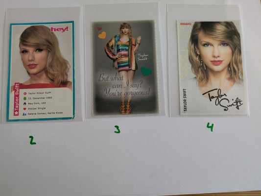 7 Card Lot - Pop Music Stars - Low Grade With Creases- 8 Extra Cards (Germany) (Music)
