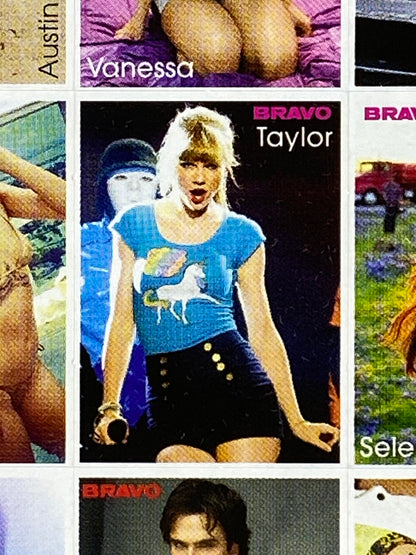 2013 Bravo Magazine Taylor Swift Featured Sticker Sheet Hand Cut (Germany) (Music)