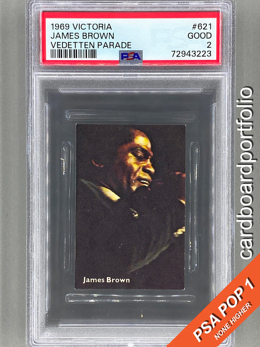 1969 Victoria #621 James Brown Vedetten Parade PSA 2 - Pop 1 (Music) READ