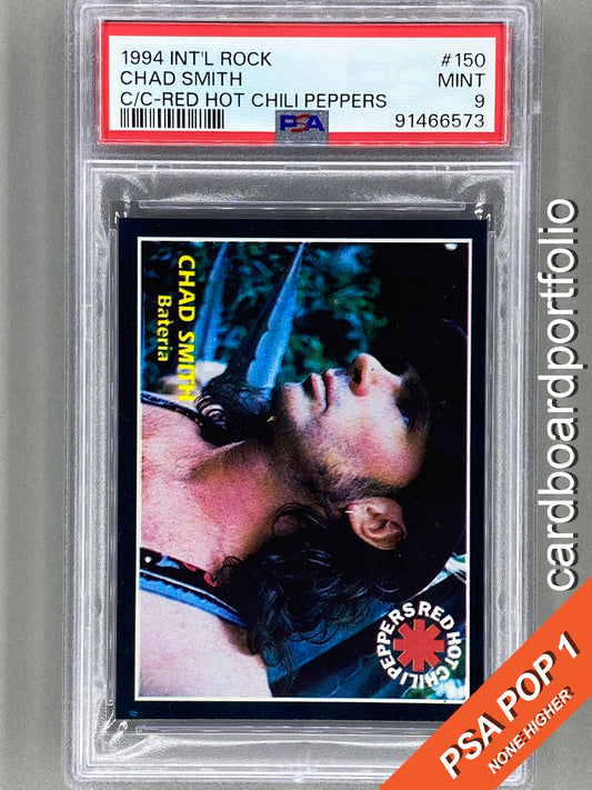 1994 Ultra Figus #150 Chad Smith Intl Rock Cards RHCP PSA 9 Pop 1 (Music)