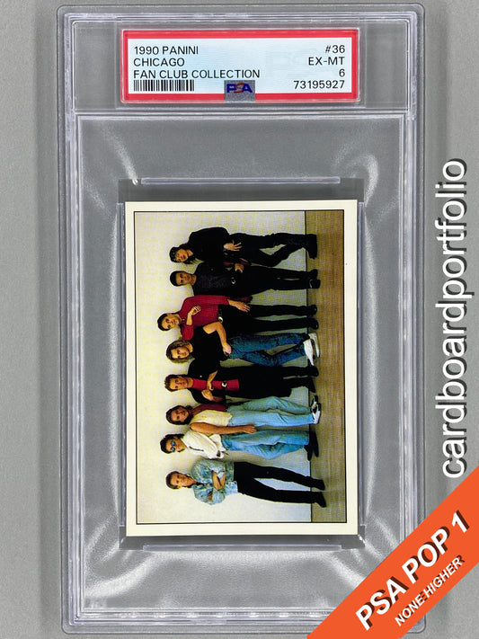 1990 Panini #36 Chicago Fan Club Collection PSA 6 - Pop 1 (Music)