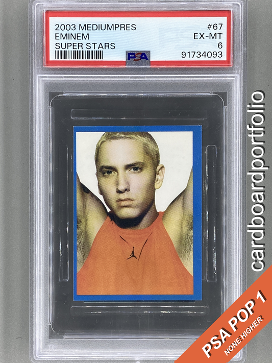 2003 Mediumpres #67 Eminem Super Stars PSA 6 Pop 1 (Music)