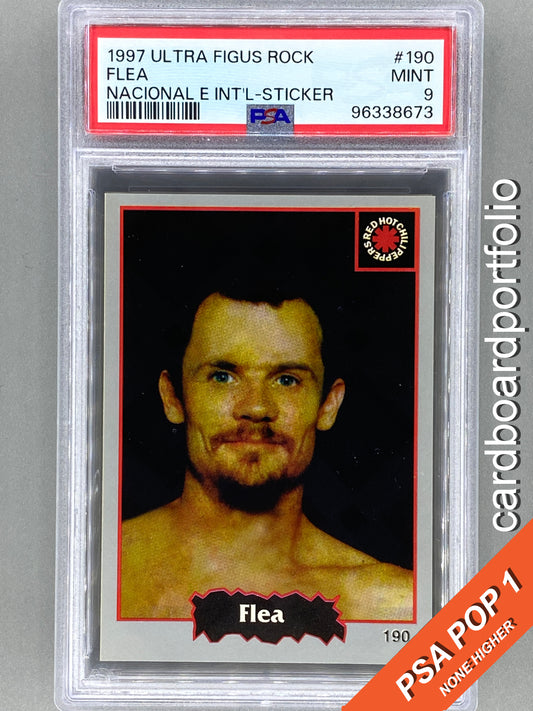 1997 Ultra Figus #190 Flea Rock Nacional E Intl Sticker PSA 9 Pop 1 (Music)