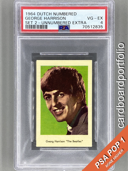 1964 Dutch Numbered George Harrison Set 2 Unnumbered Extra PSA 4 Pop 1 (Music)