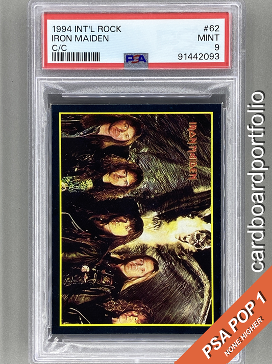 1994 Ultra Figus #62 Iron Maiden Intl Rock Cards PSA 9 Pop 1 (Music)