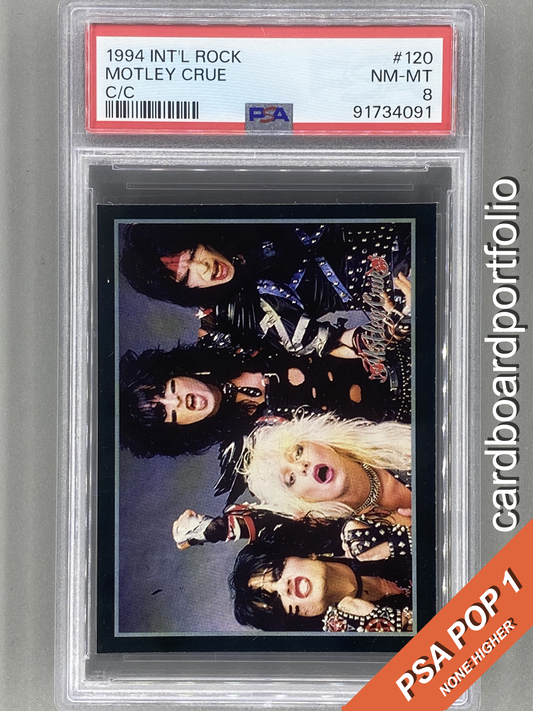 1994 Ultra Figus #120 Motley Crue Intl Rock Cards PSA 8 - Pop 1 (Music)