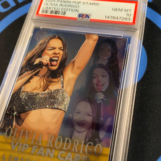 Olivia Rodrigo Panini VIP Fan Pass PSA 10