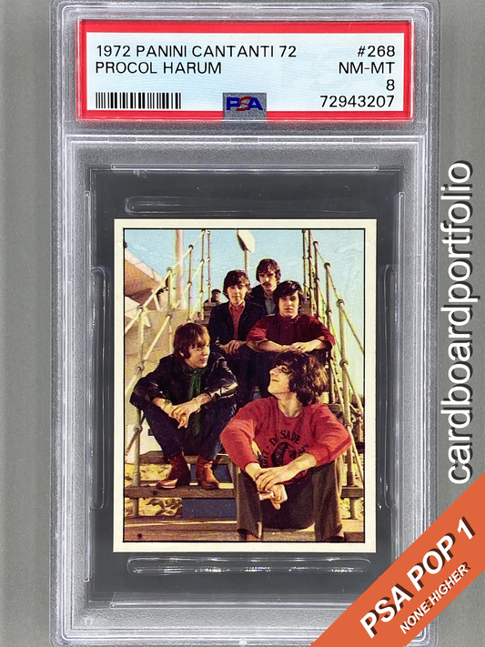 1972 Panini #268 Procol Harum Cantanti 72 PSA 8 - Pop 1 (Music)