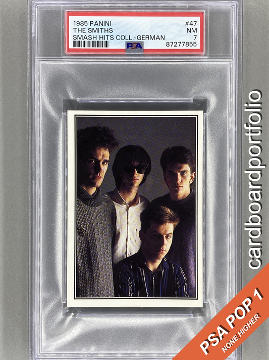 1985 Panini #47 The Smiths (German) Smash Hits Collection PSA 7 Pop 1 (Music)