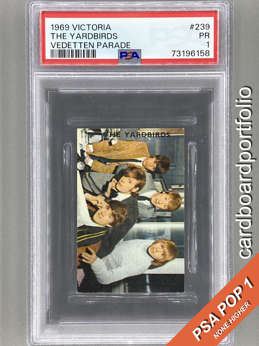 1969 Victoria Vedetten Parade #239 The Yardbirds PSA 1 - Pop 1 (Music) READ