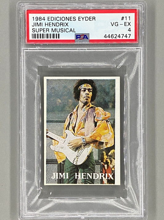 1984 Ediciones Eyder #11 Jimi Hendrix Super Musical PSA 4 Pop 1 (Music)