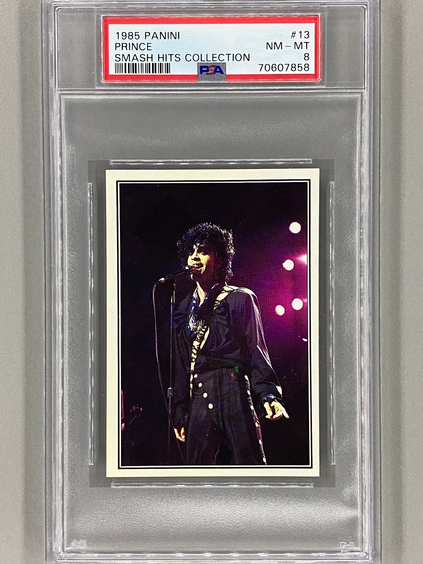 1985 Panini #13 Prince Smash Hits Collection PSA 8 Pop 10 (Music)
