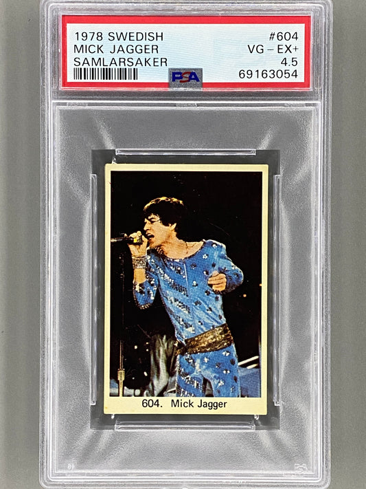 1978 Swedish #604 Mick Jagger Samlarsaker PSA 4.5 Pop 1 (Music)