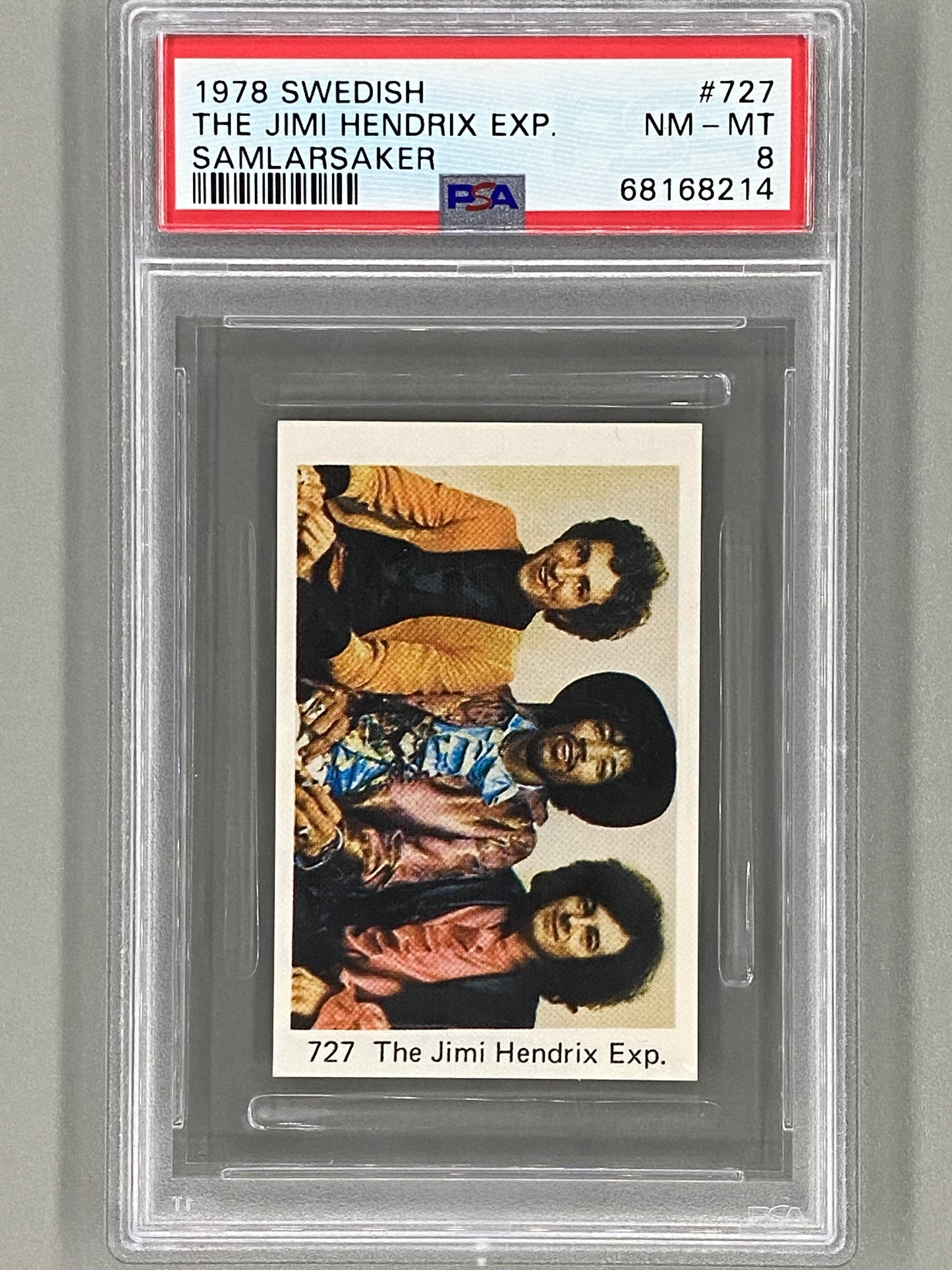 1978 Swedish #727 The Jimi Hendrix Exp. Samlarsaker PSA 8  Pop 8 (Music)