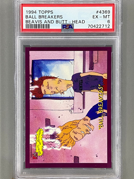 1994 Topps Beavis And Butt-Head #4369 Ball Breakers PSA 6 - Pop 1 (Pop Culture)