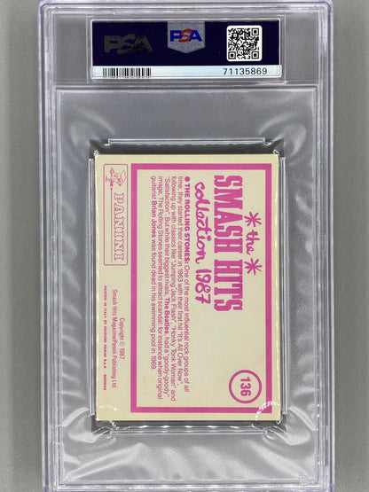 1987 Panini #136 The Rolling Stones Smash Hits Collection PSA 6 Pop3 - 4 Higher (Music)