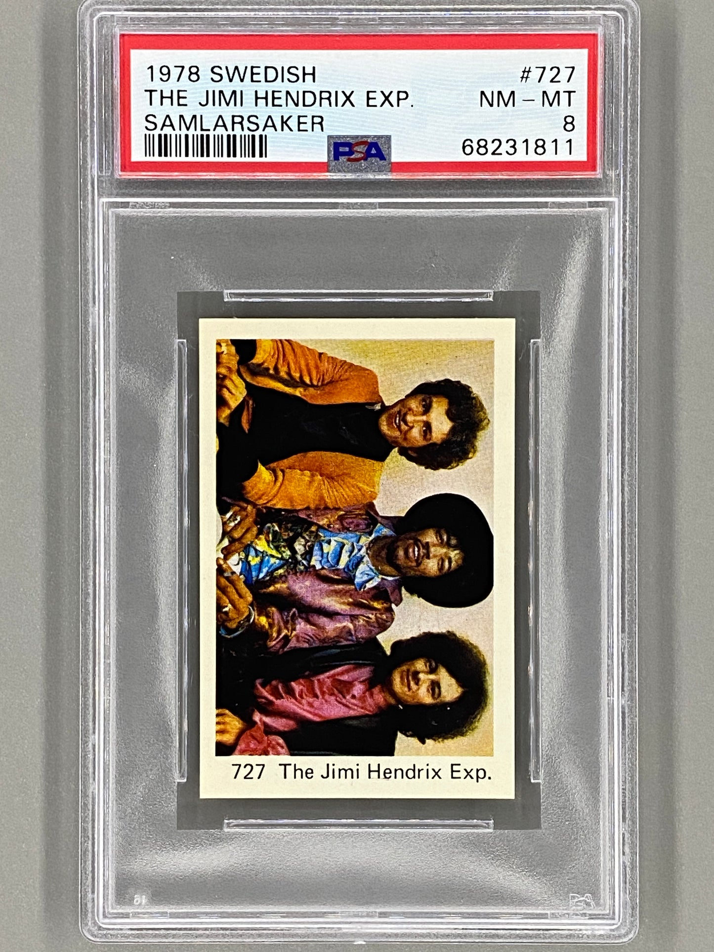 1978 Swedish #727 The Jimi Hendrix Exp. Samlarsaker PSA 8 (Music)