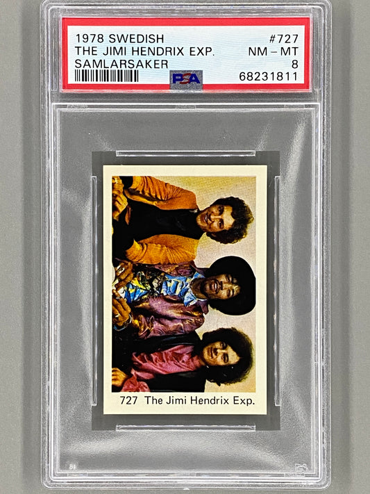 1978 Swedish #727 The Jimi Hendrix Exp. Samlarsaker PSA 8 (Music)