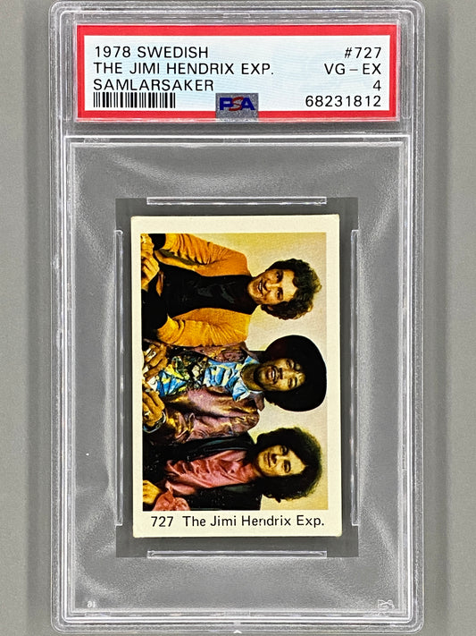 1978 Swedish #727 The Jimi Hendrix Exp. Samlarsaker PSA 4 Pop 13 (Music)