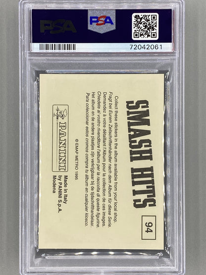 1995 Panini #94 Nirvana Smash Hits Stickers PSA 6 (Music)