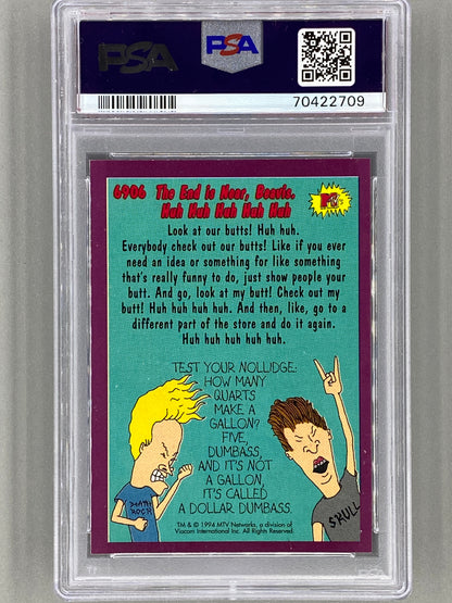 1994 Topps Beavis And Butt-Head #6906 The End Is Near...PSA 9 - Pop 1  (Pop Culture)