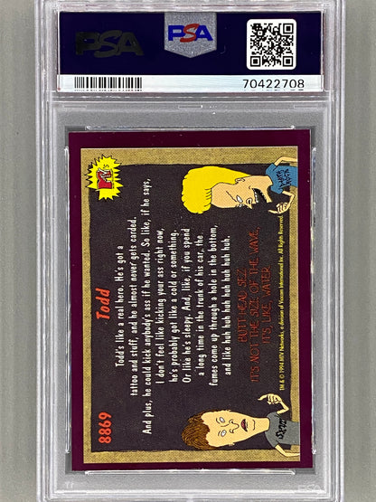 1994 Topps Beavis And Butt-Head #8869 Todd PSA 8 - Pop 2 (Pop Culture)