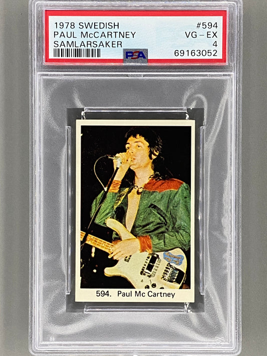 1978 Swedish #594 Paul McCartney Samlarsaker PSA 4 Pop 1 (Music)