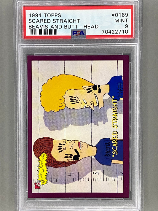 1994 Topps Beavis And Butt-Head #0169 Scared Straight PSA 9 - Pop 1 (Pop Culture)