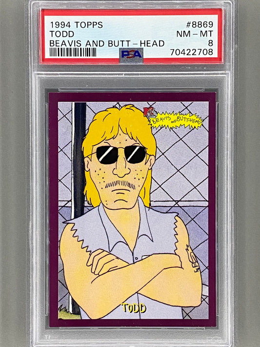 1994 Topps Beavis And Butt-Head #8869 Todd PSA 8 - Pop 2 (Pop Culture)