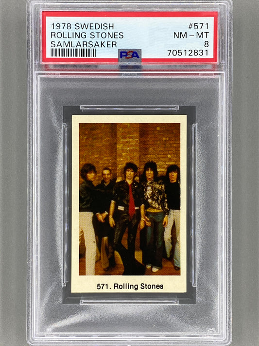 1978 Swedish #571 Rolling Stones Samlarsaker PSA 8 Pop 3 (Music)