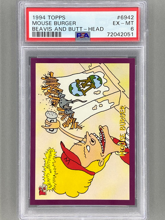 1994 Topps Beavis And Butt-Head #6942 Mouse Burger PSA 6 - Pop 1 (Pop Culture)