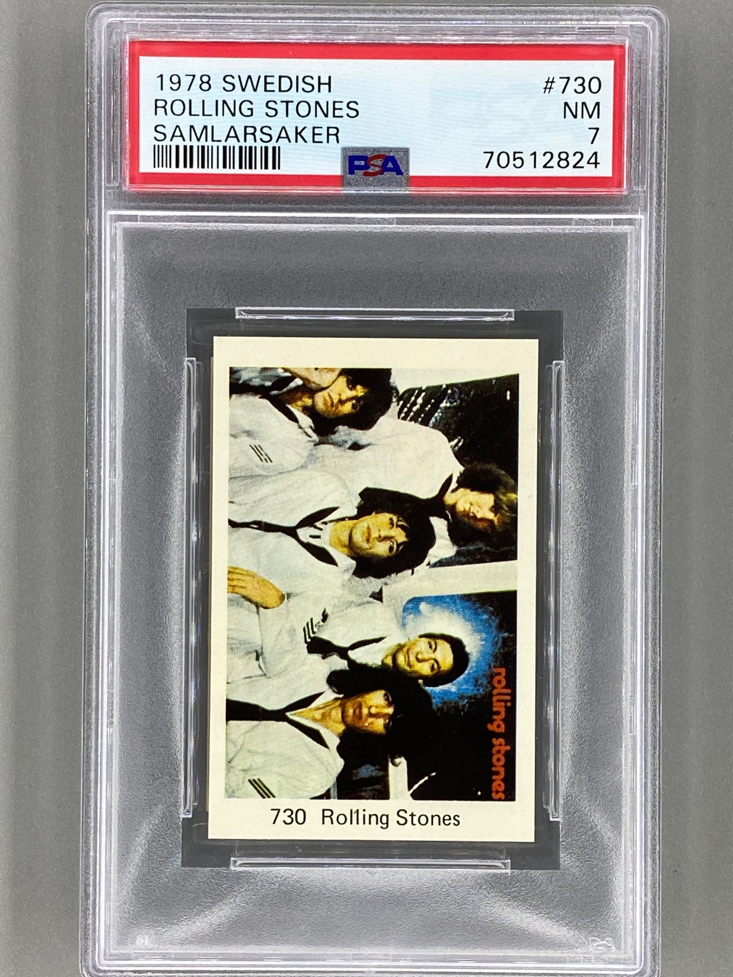 1978 Swedish #730 Rolling Stones Samlarsaker PSA 7 Pop 1 (Music)