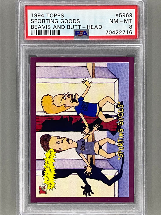 1994 Topps Beavis And Butt-Head #5969 Sporting Goods PSA 8 - Pop 1 (Pop Culture)