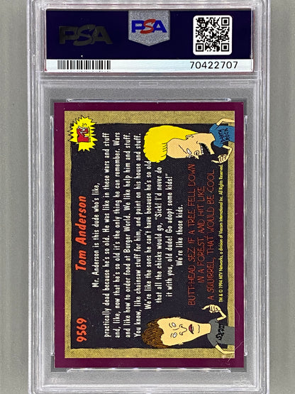1994 Topps Beavis And Butt-Head #9569 Tom Anderson PSA 6 - Pop 2 (Pop Culture)