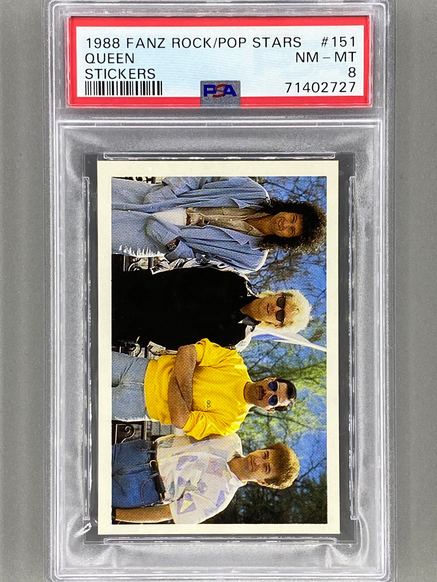 1988 Fanz #151 Queen Rock/Pop Stars Stickers PSA 8 - Pop 4 (Music)