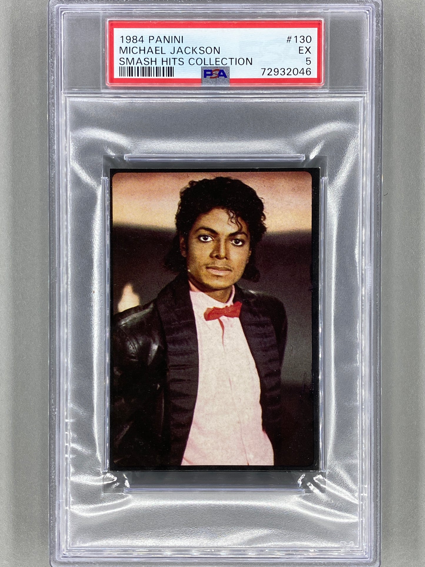 1984 Panini #130 Michael Jackson Smash Hits Collection PSA 5 - Pop 9 (Music)