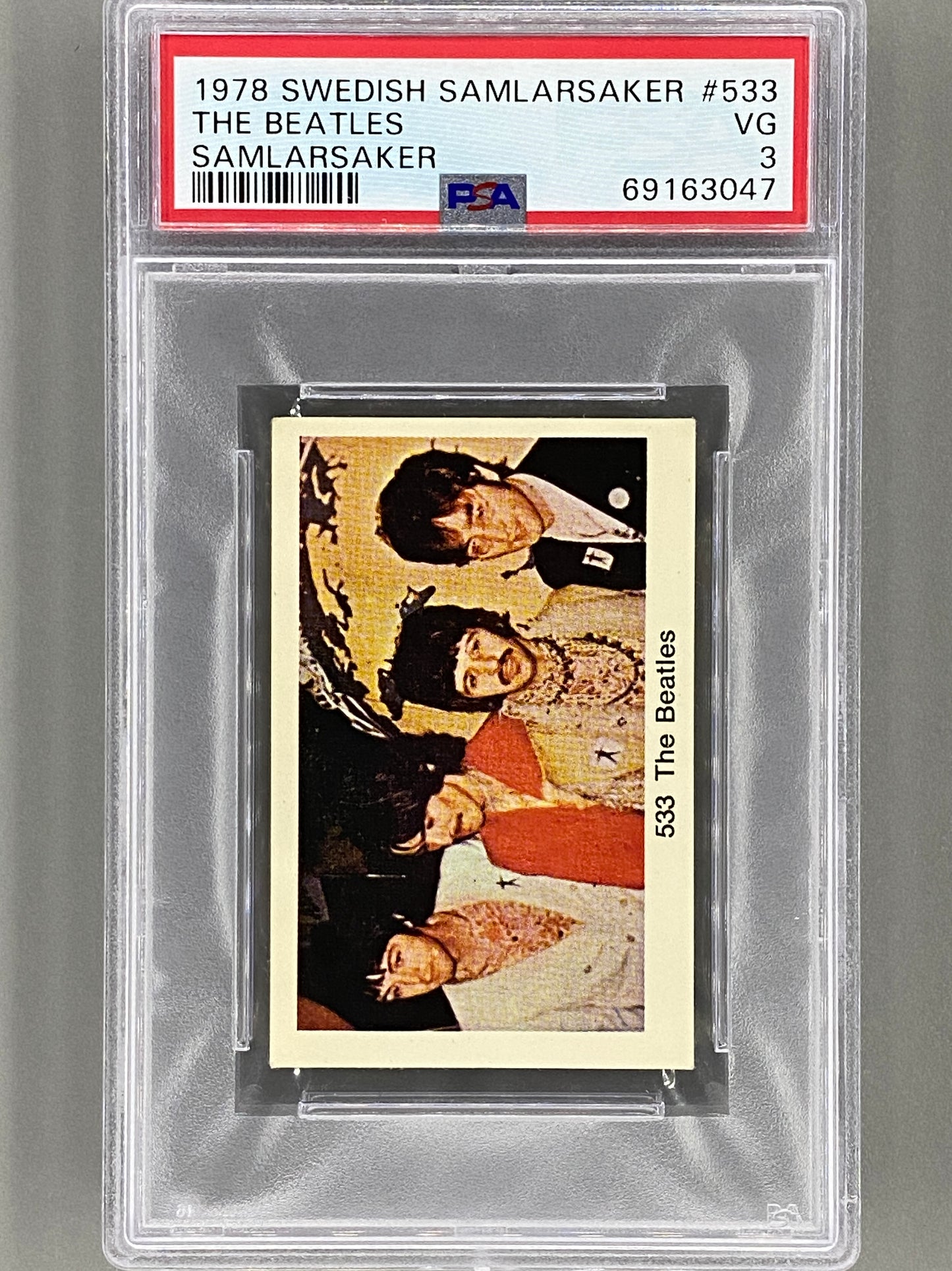 1978 Swedish #533 The Beatles Samlarsaker PSA 3 - Pop 1 (Music)