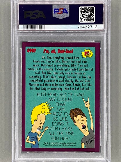 1994 Topps Beavis And Butt-Head #6907 I'm, Uh, Butt-Head PSA 6 Pop 2 (Pop Culture)